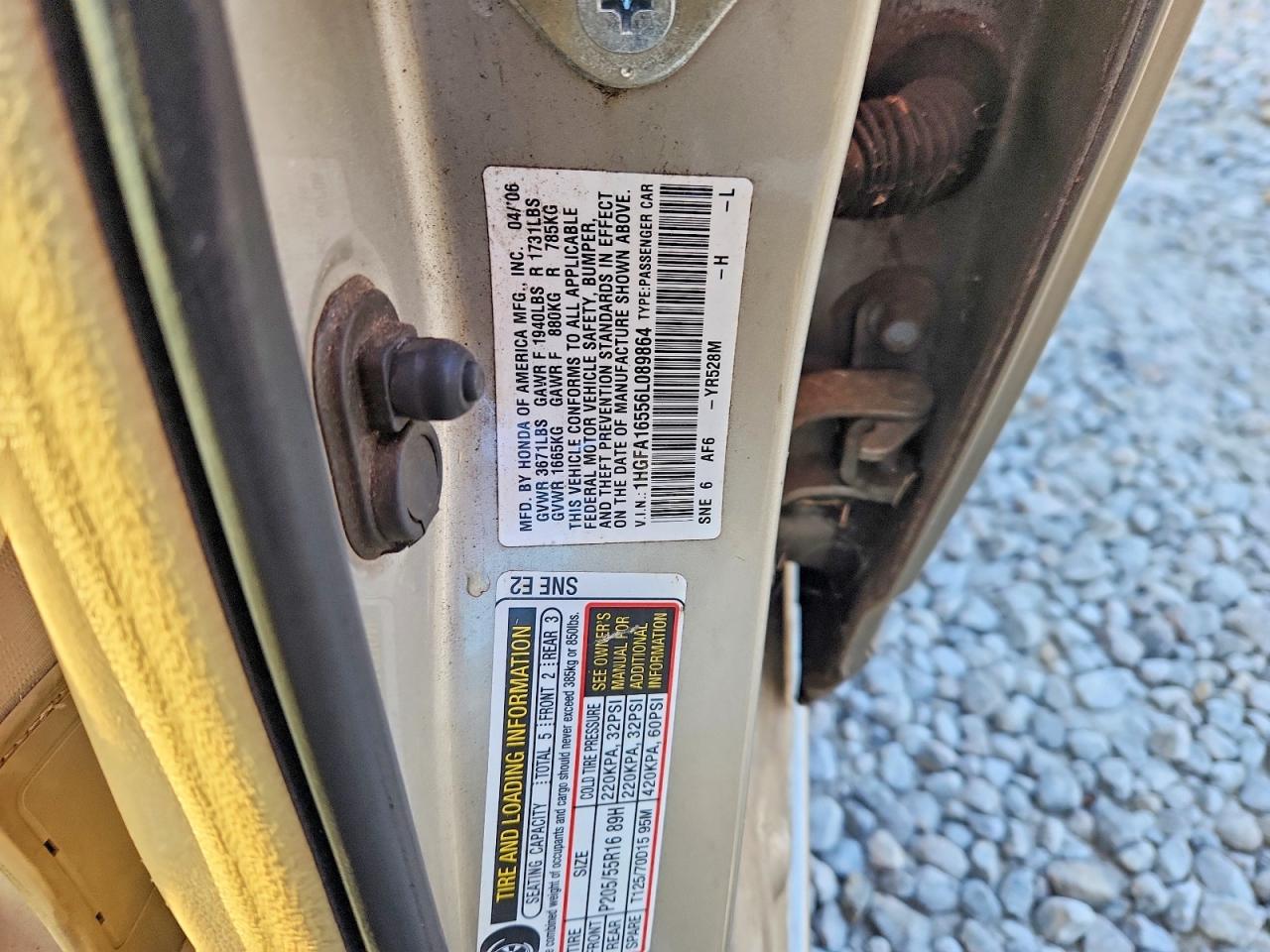2006 HONDA CIVIC photo 34
