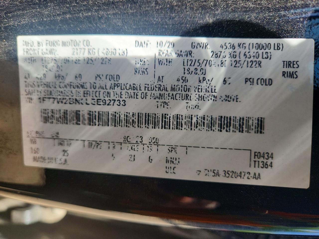 2020 FORD F250 SUPER DUTY photo 37