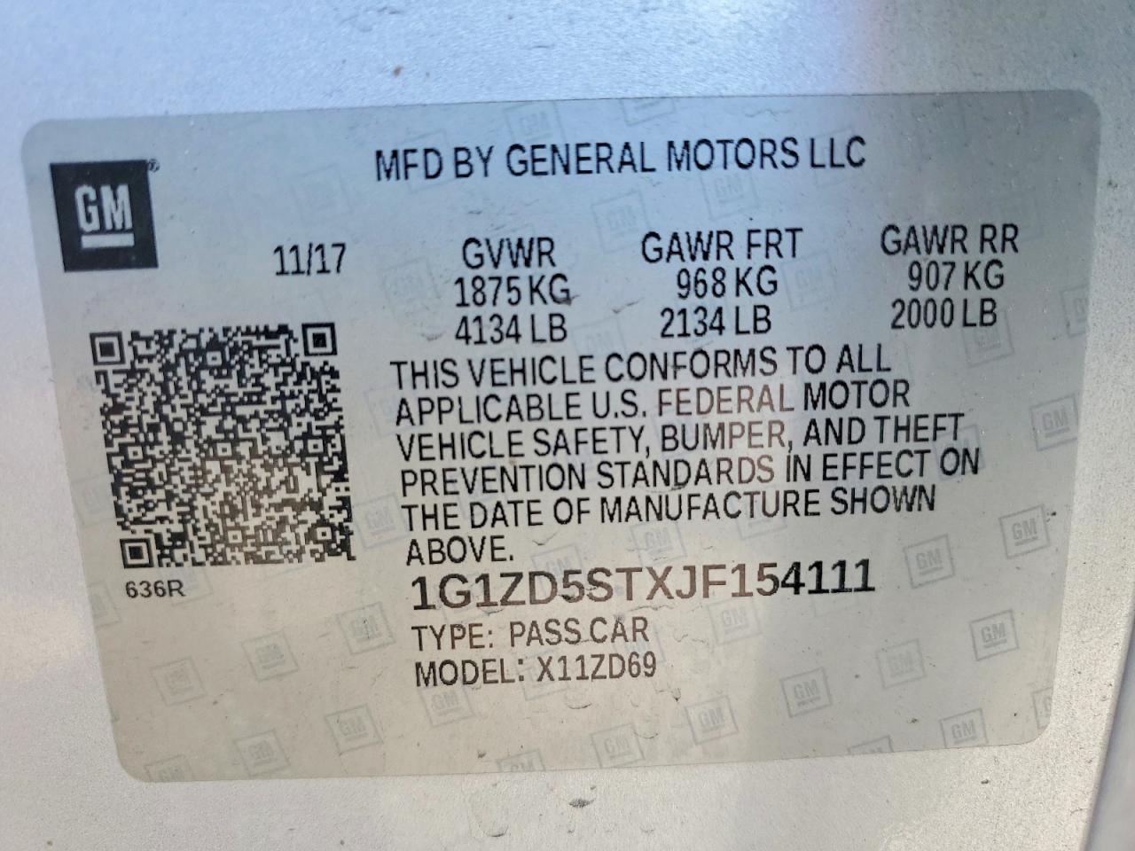 2018 CHEVROLET MALIBU LT photo 23