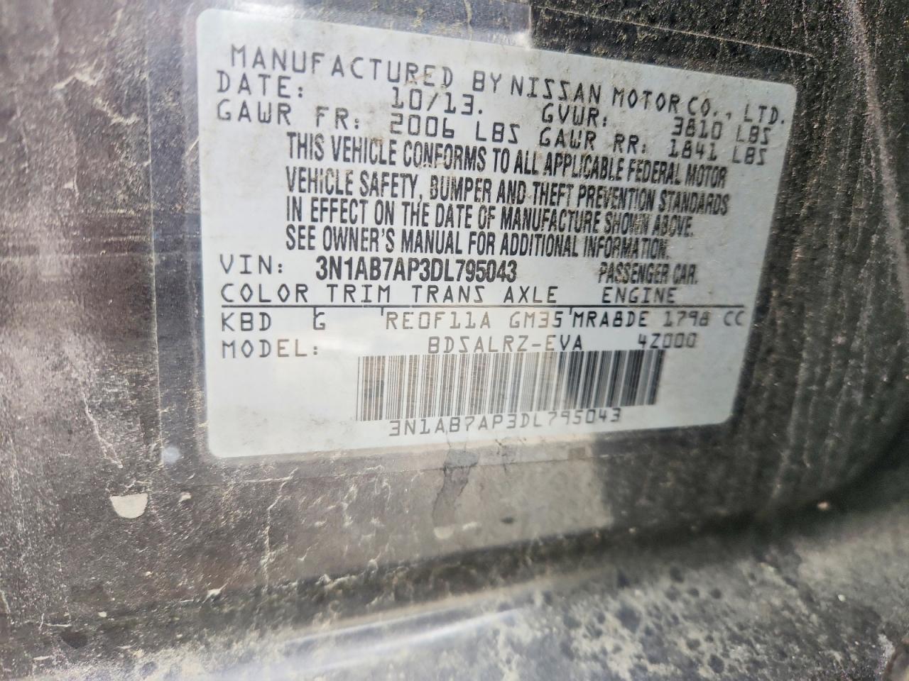 2013 NISSAN SENTRA S photo 23