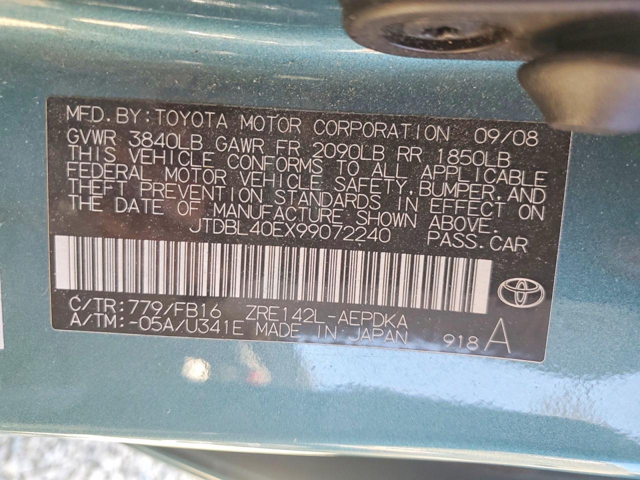2009 TOYOTA COROLLA LE photo 25