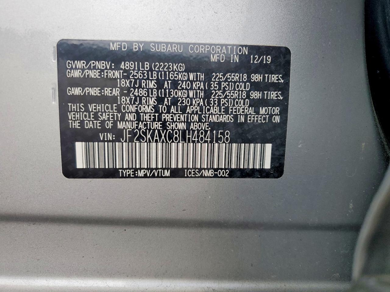 2020 SUBARU FORESTER TOURING photo 25