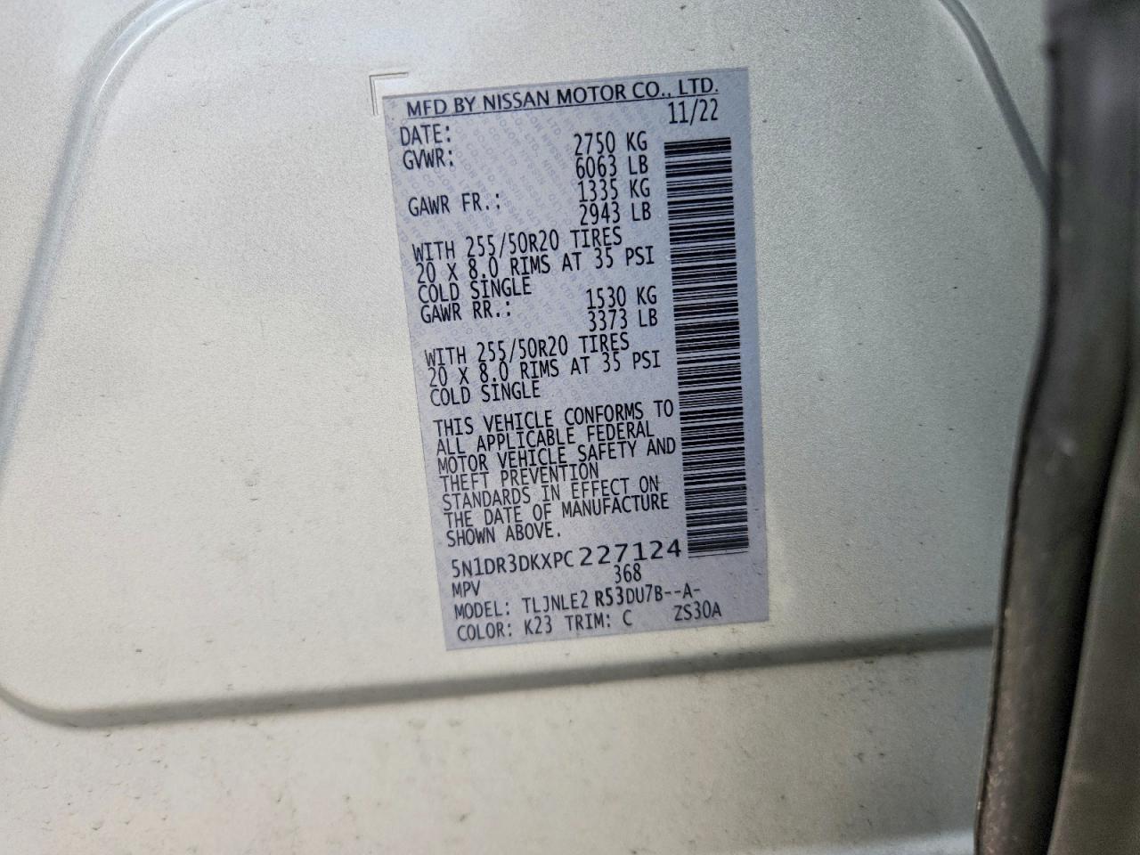 2023 NISSAN PATHFINDER PLATINUM photo 25