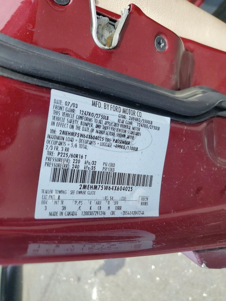 2004 MERCURY GRAND MARQUIS LS photo 23