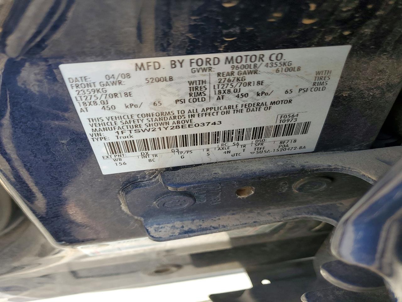 2008 FORD F250 SUPER DUTY photo 23