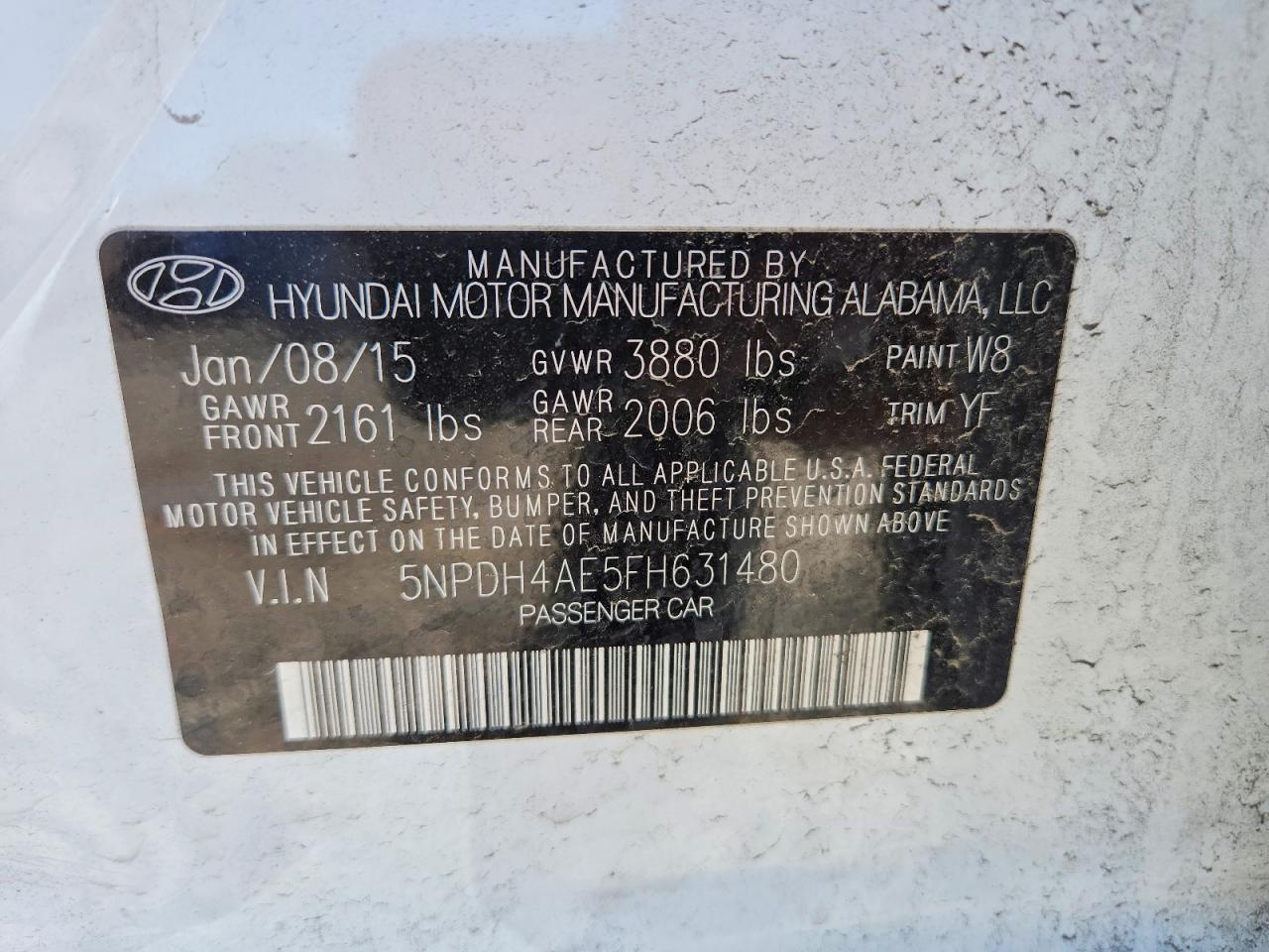 2015 HYUNDAI ELANTRA photo 25