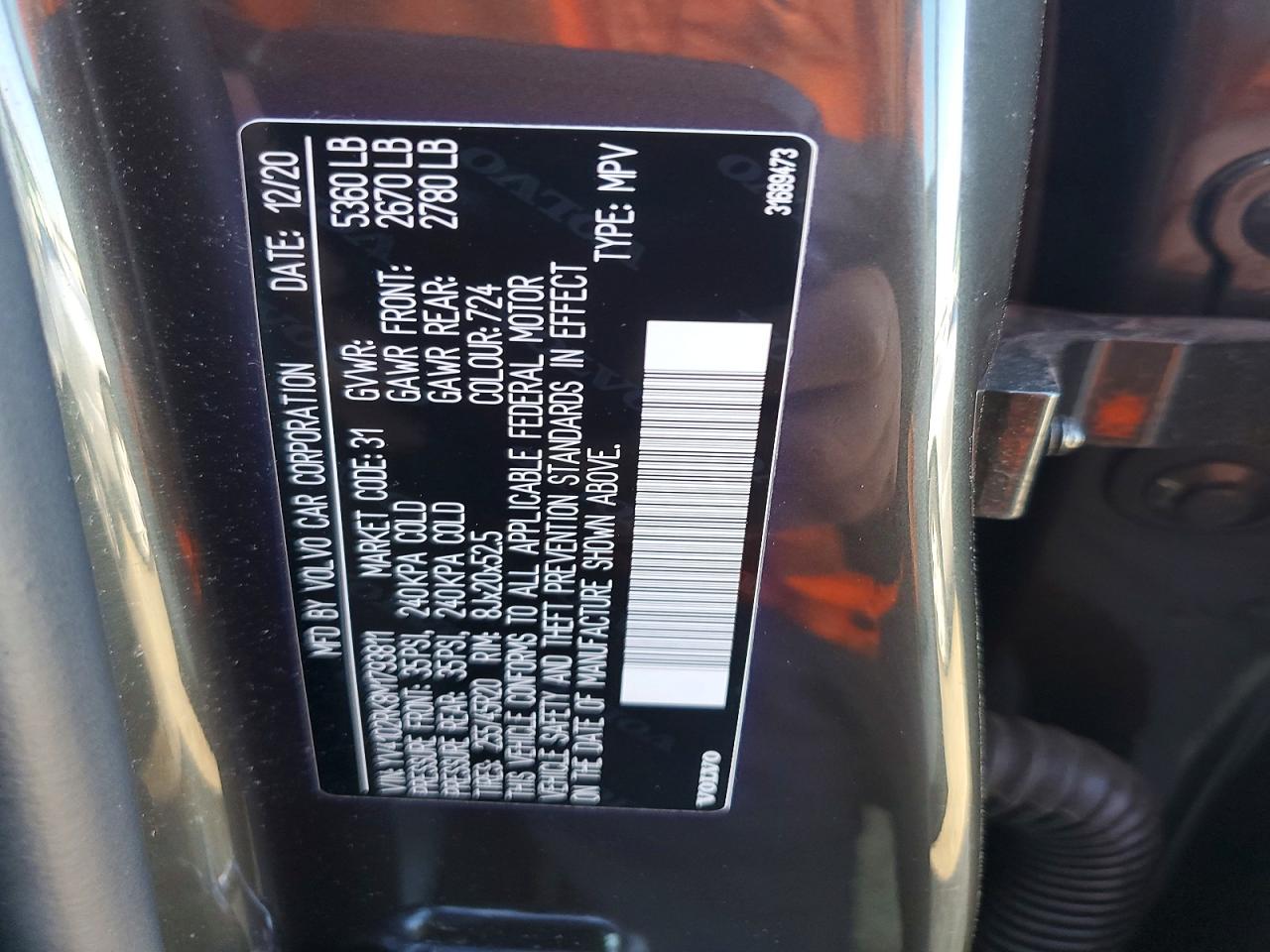 2021 VOLVO XC60 T5 MOMENTUM photo 27