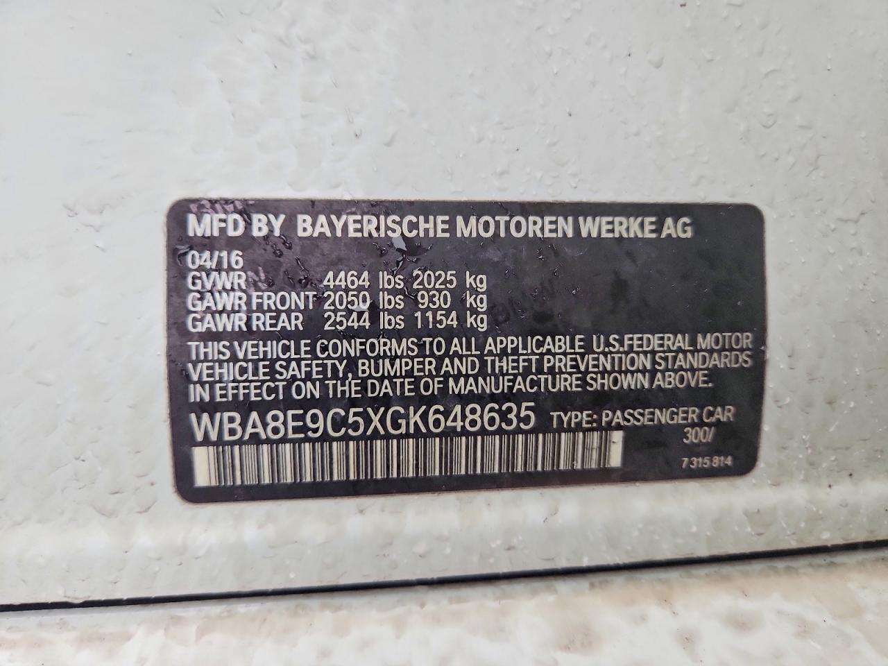 2016 BMW 328 I SULEV photo 23