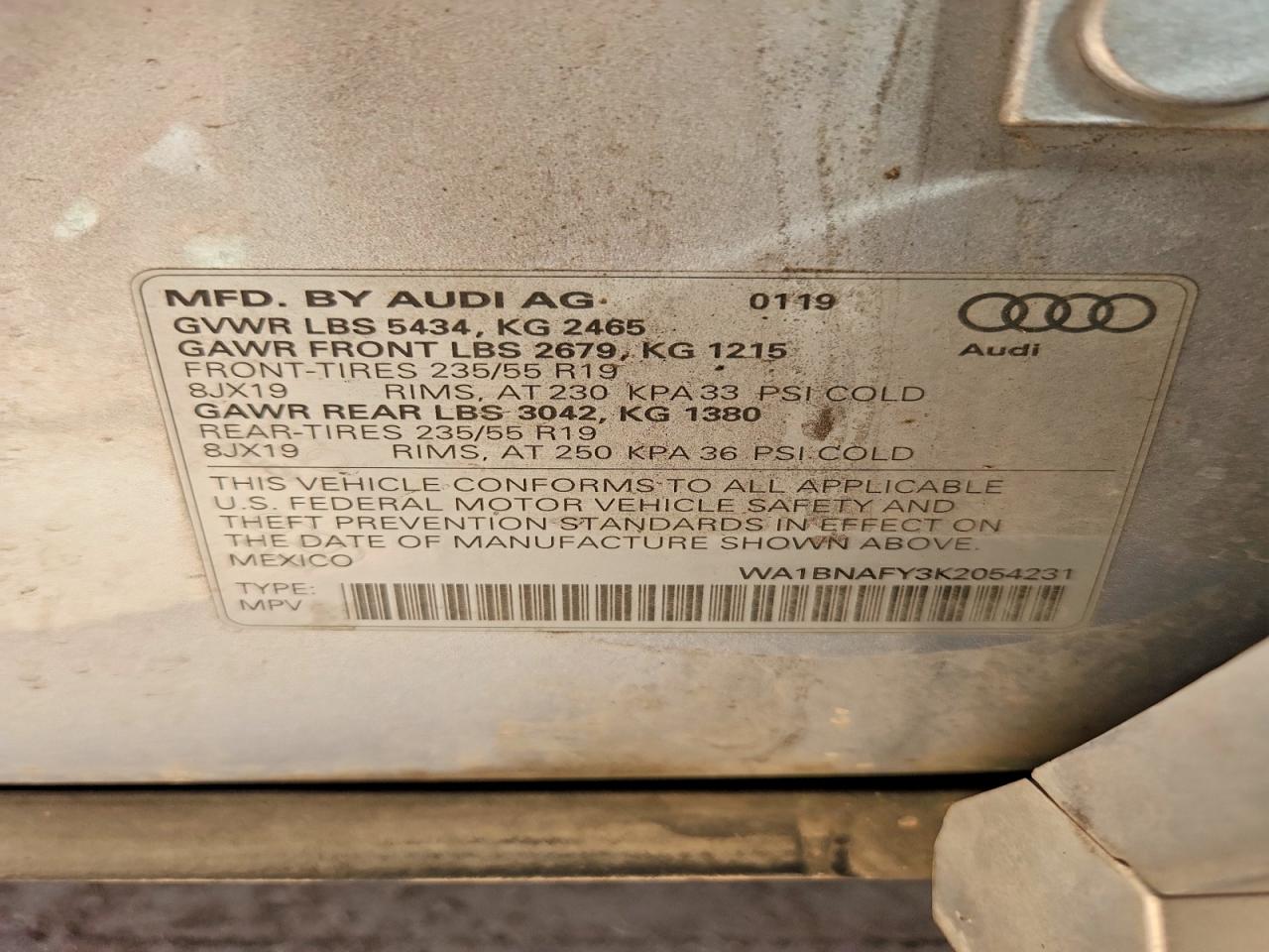 2019 AUDI Q5 PREMIUM PLUS photo 14
