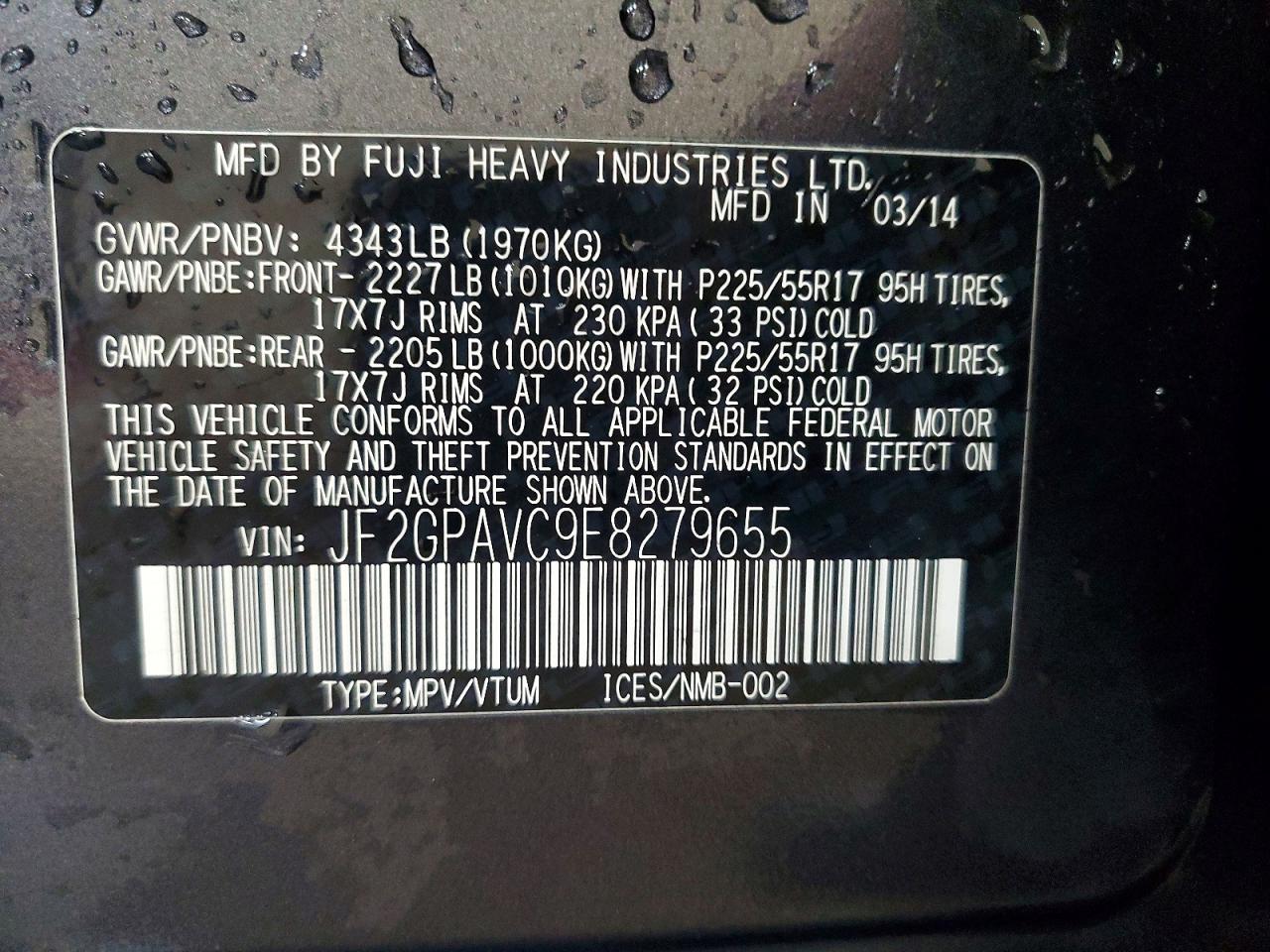 2014 SUBARU XV CROSSTREK 2.0 PREMIUM photo 25