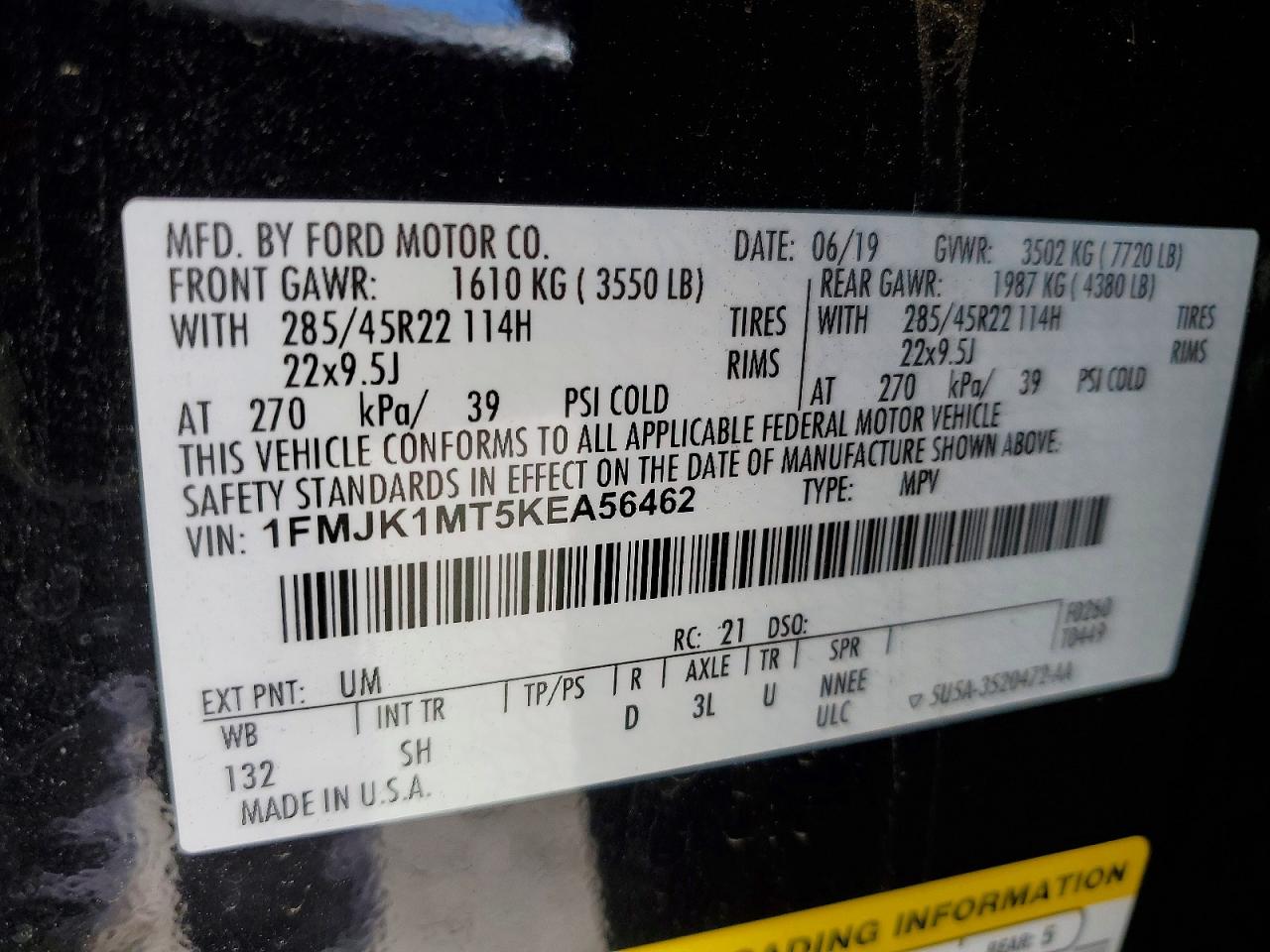 2019 FORD EXPEDITION MAX PLATINUM photo 23