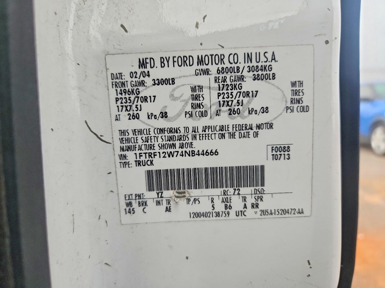 2004 FORD F150 photo 23