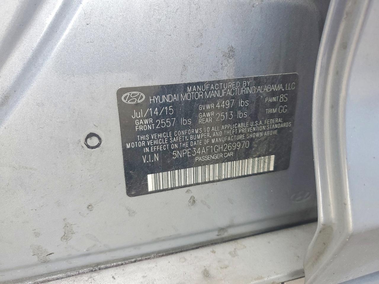 2016 HYUNDAI SONATA SPORT photo 23