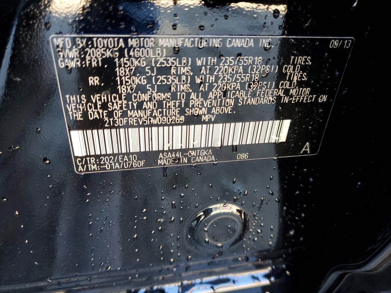 2013 TOYOTA RAV4 LIMITED photo 25