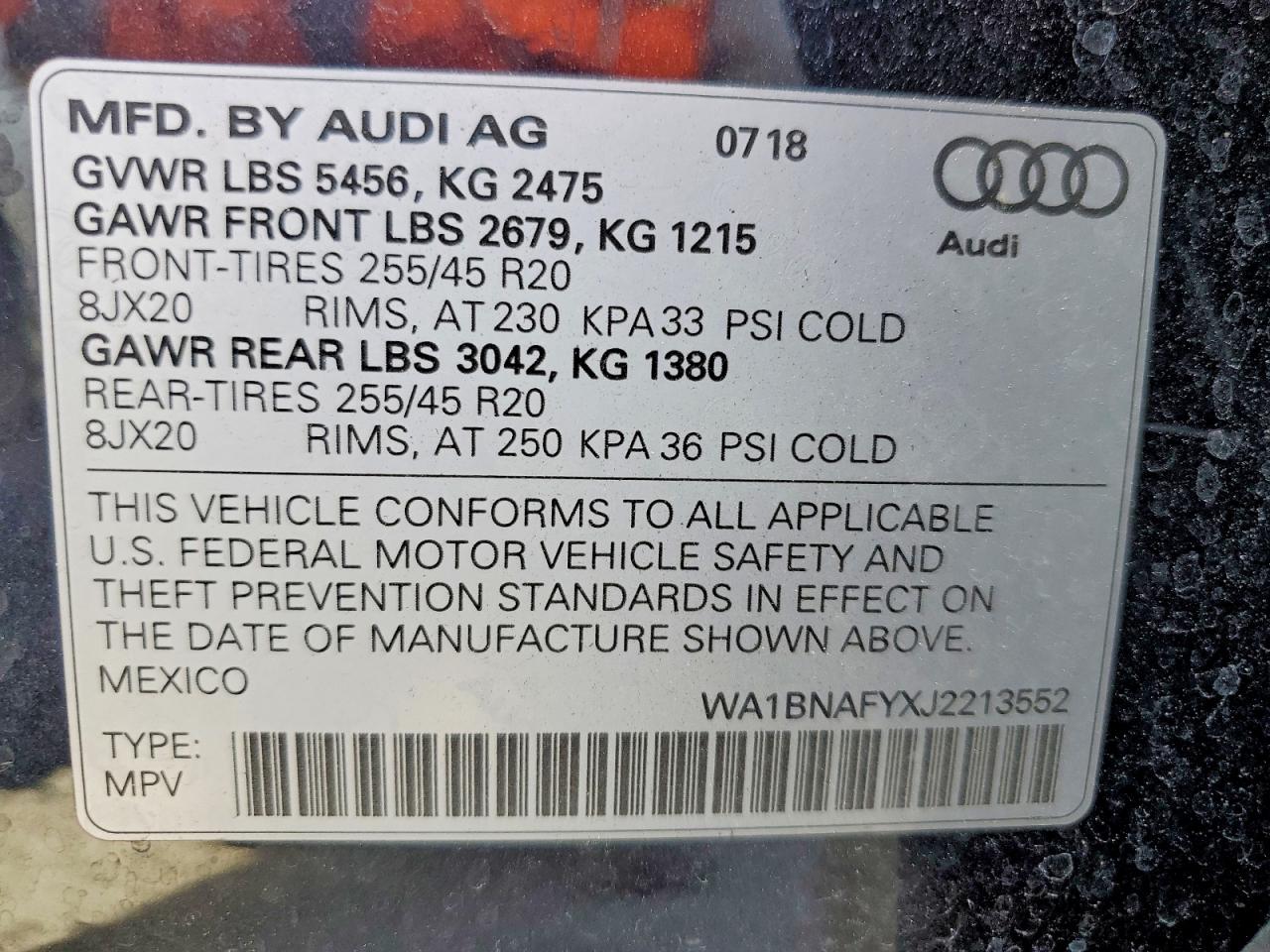 2018 AUDI Q5 PREMIUM PLUS photo 27
