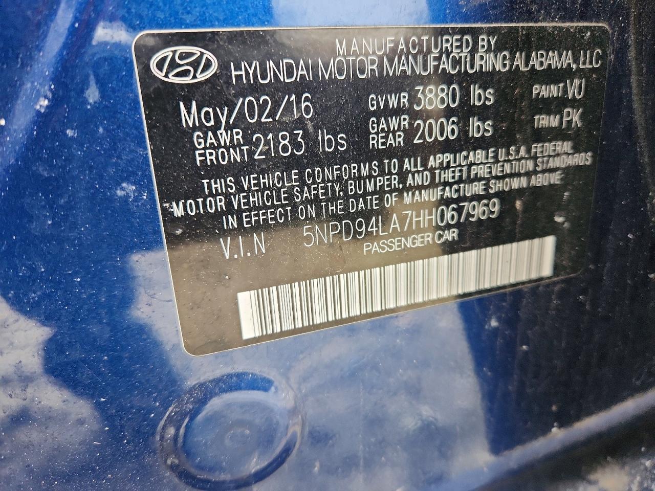 2017 HYUNDAI ELANTRA ECO photo 12