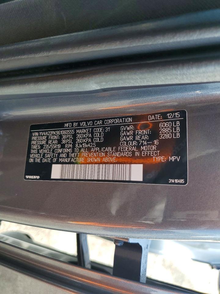2016 VOLVO XC90 T6 photo 25