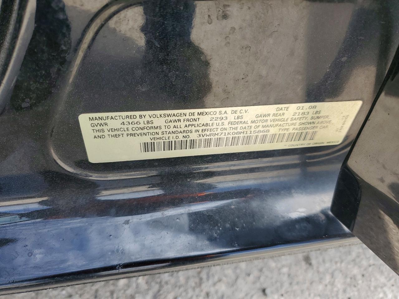 2008 VOLKSWAGEN JETTA SE photo 34