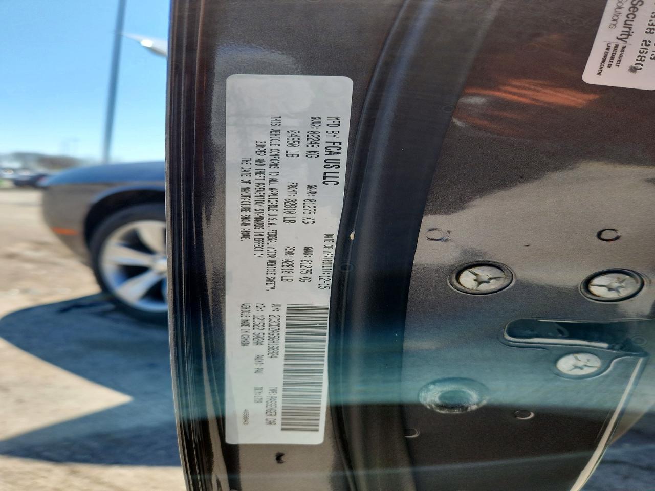 2016 DODGE CHALLENGER SXT photo 12