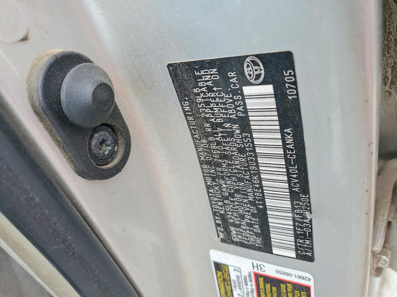 2009 TOYOTA CAMRY LE photo 12