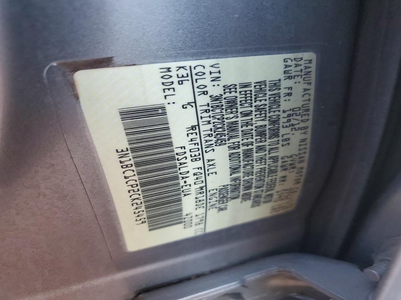 2012 NISSAN VERSA 1.8 S photo 23