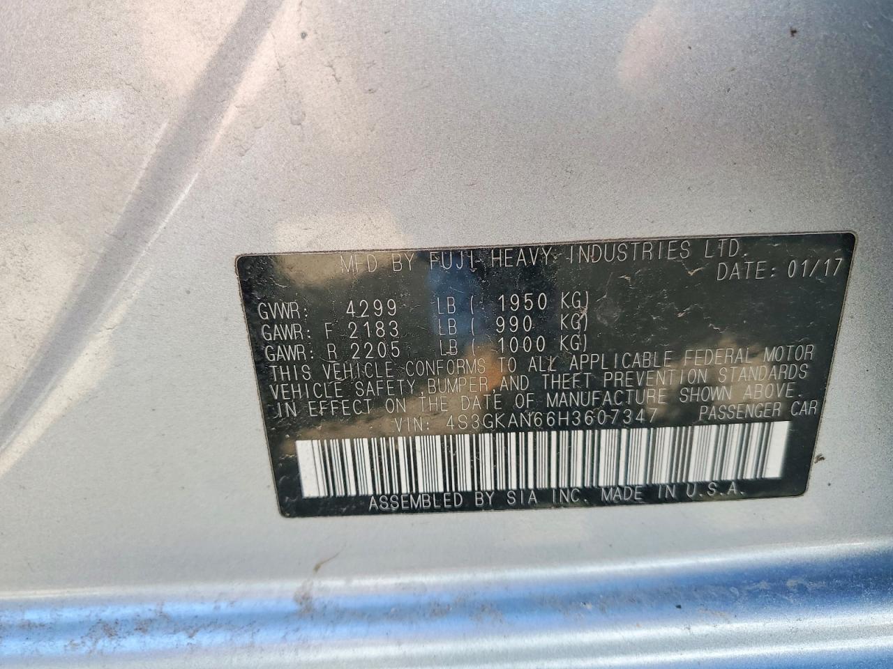 2017 SUBARU IMPREZA LIMITED photo 23