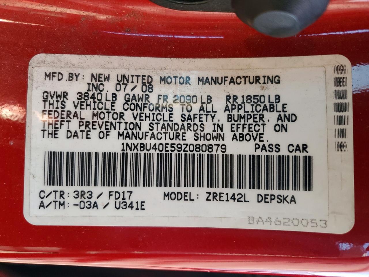 2009 TOYOTA COROLLA S photo 23