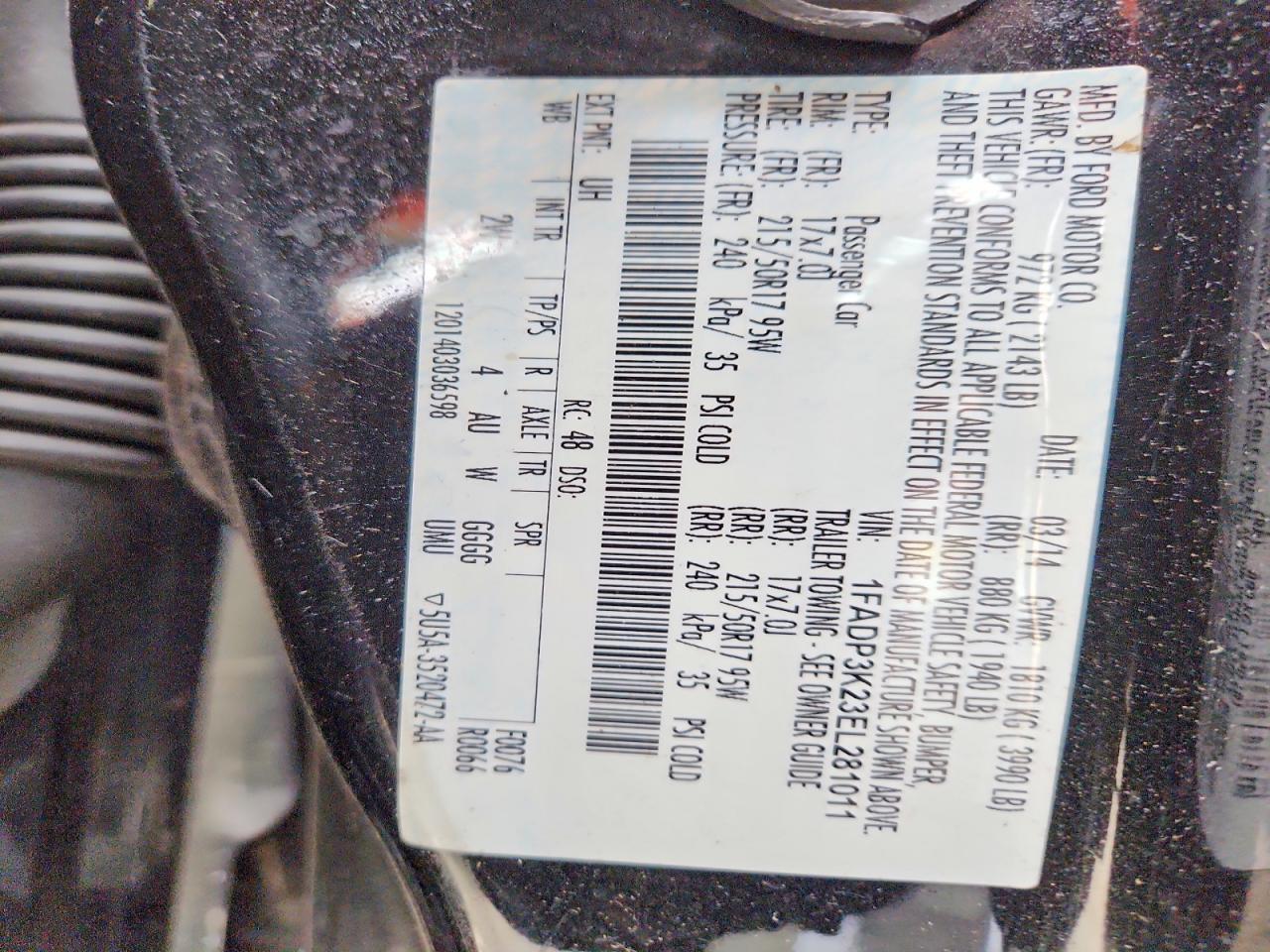 2014 FORD FOCUS SE photo 37