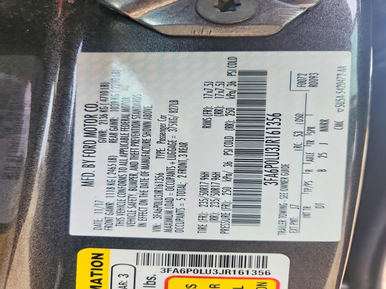 2018 FORD FUSION SE HYBRID photo 34
