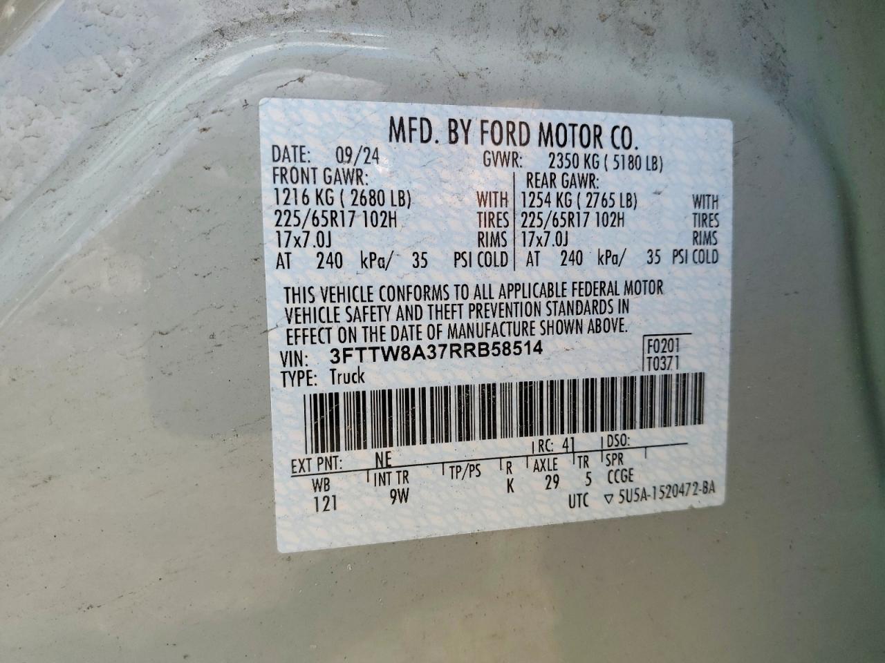 2024 FORD MAVERICK XL photo 23
