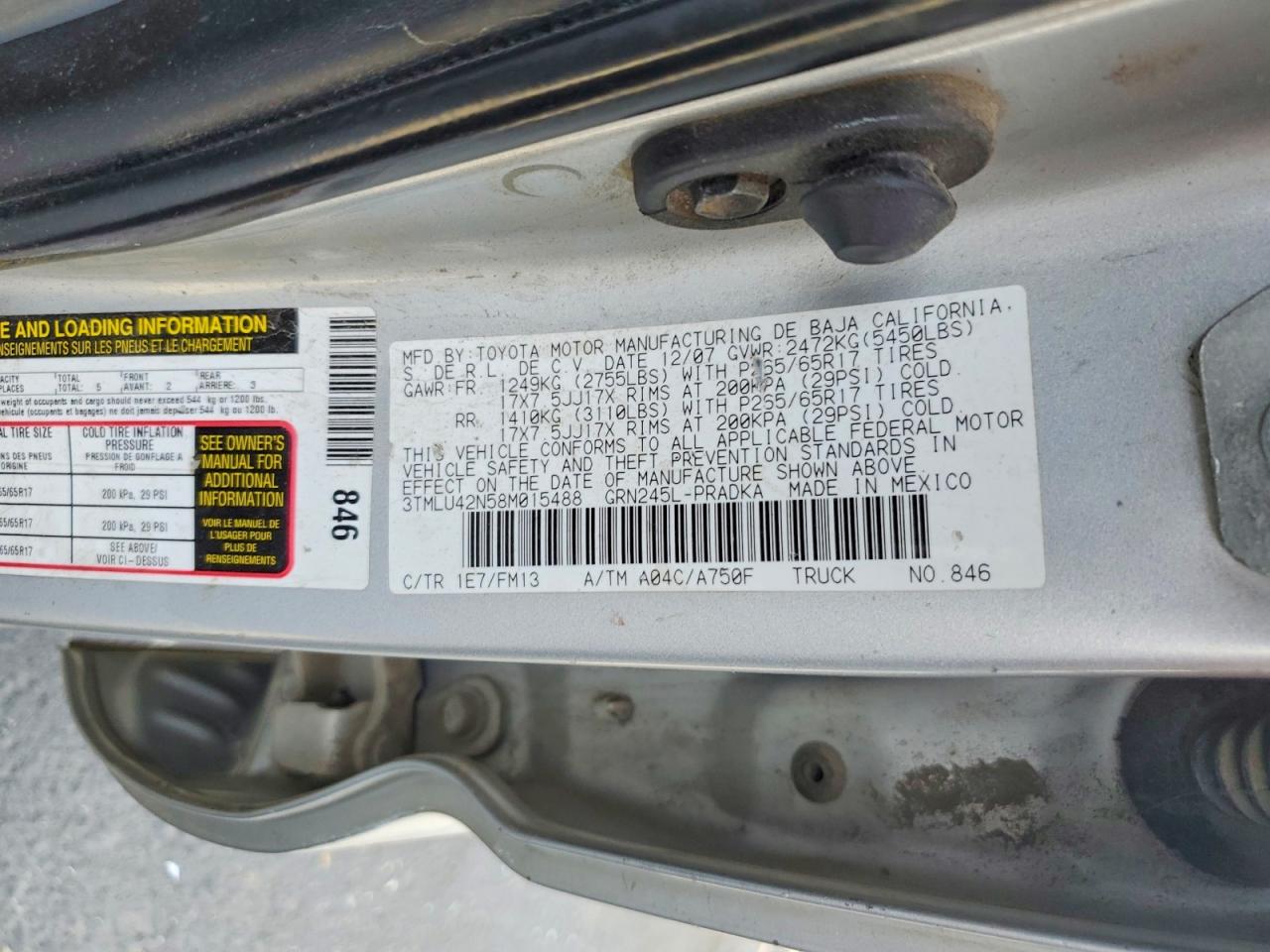 2008 TOYOTA TACOMA V6 photo 37