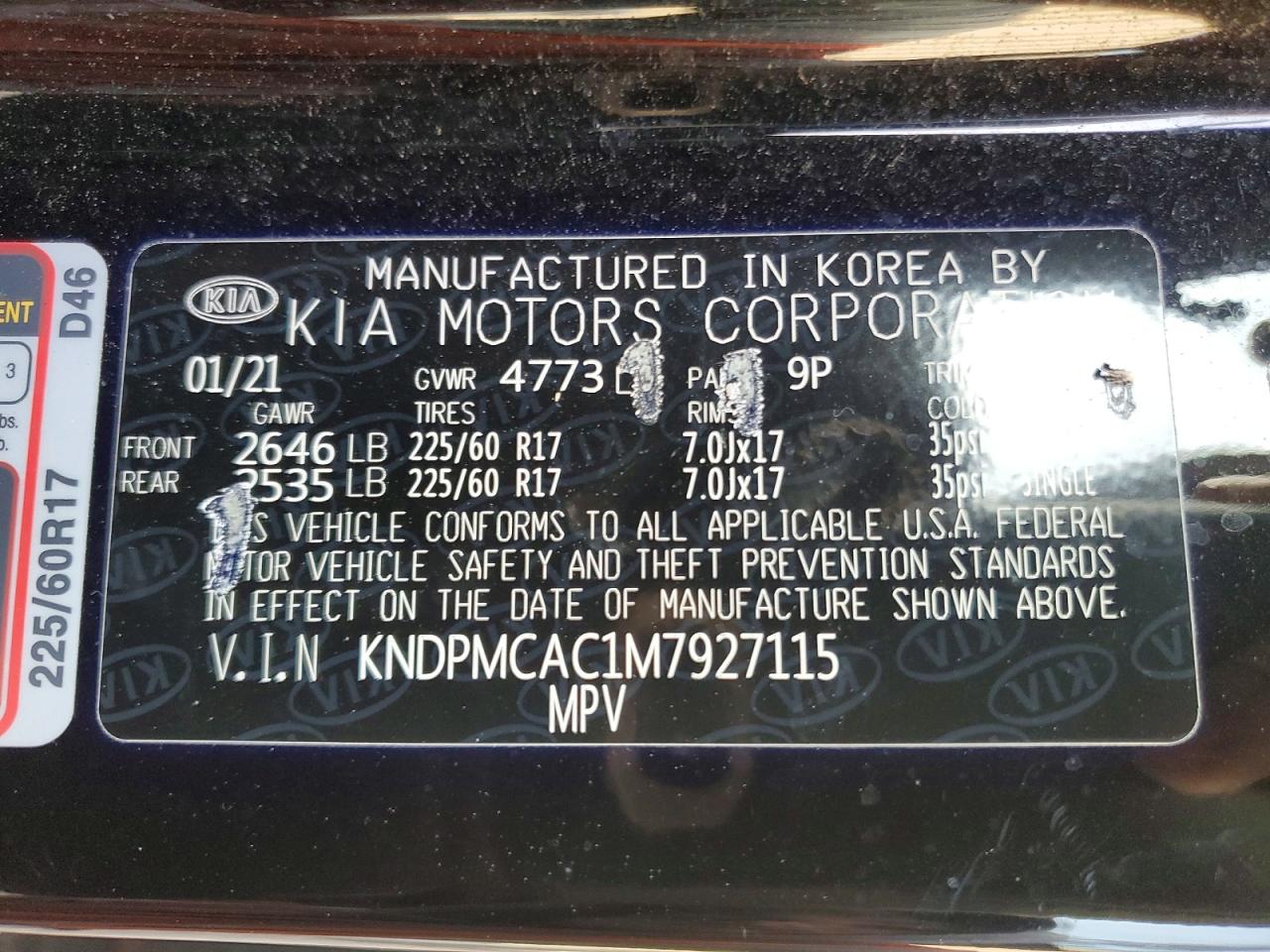 2021 KIA SPORTAGE LX photo 13
