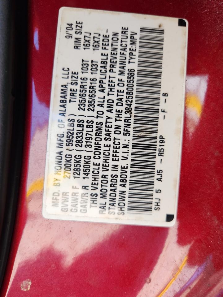 2005 HONDA ODYSSEY EX photo 25