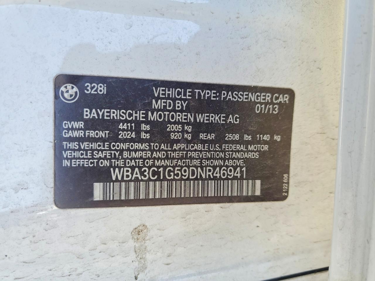 2013 BMW 328 I SULEV photo 34