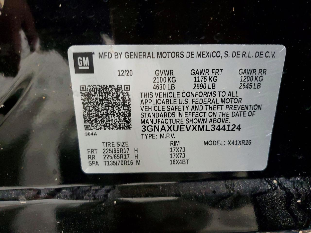 2021 CHEVROLET EQUINOX LT photo 13