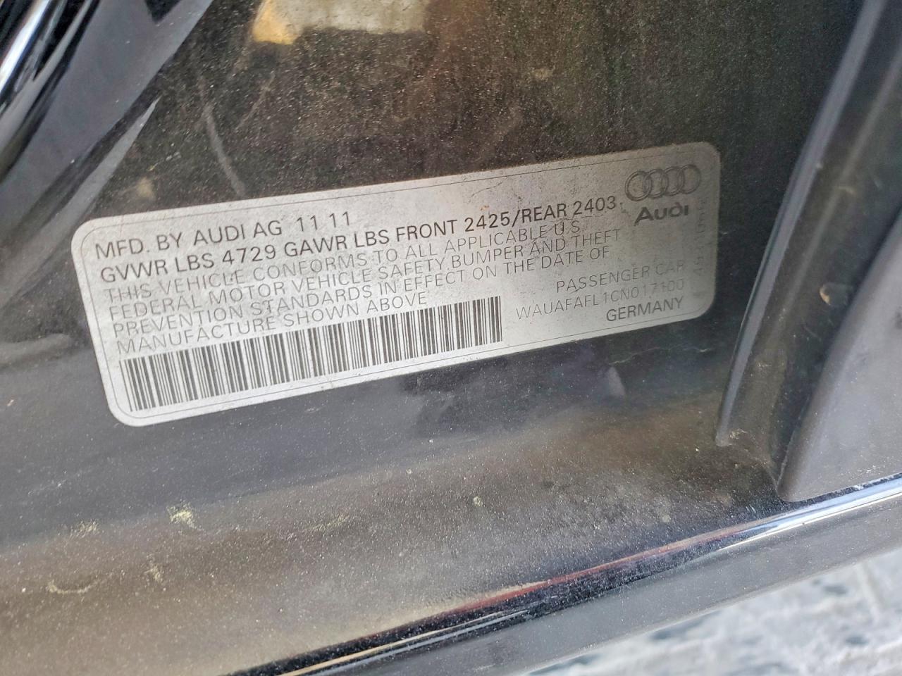 2012 AUDI A4 PREMIUM photo 34