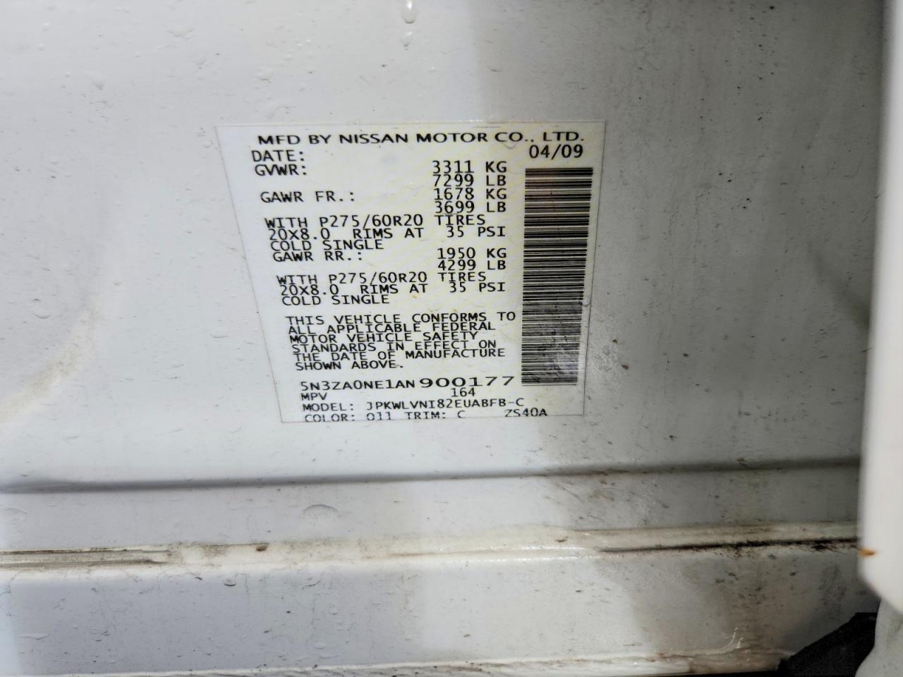 2010 INFINITI QX56 BASE photo 27