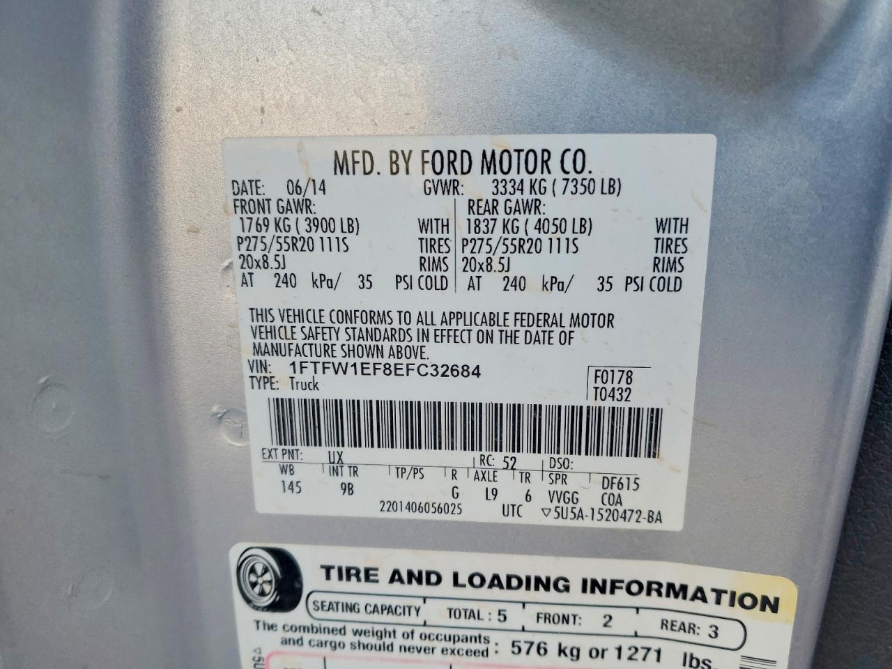 2014 FORD F150 SUPERCREW photo 23