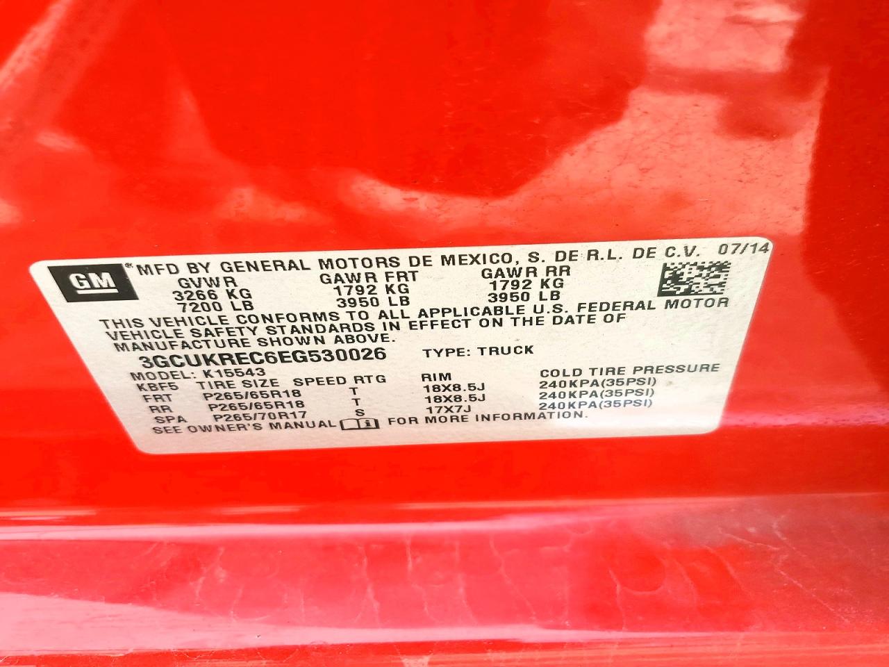 2014 CHEVROLET SILVERADO K1500 LT photo 34