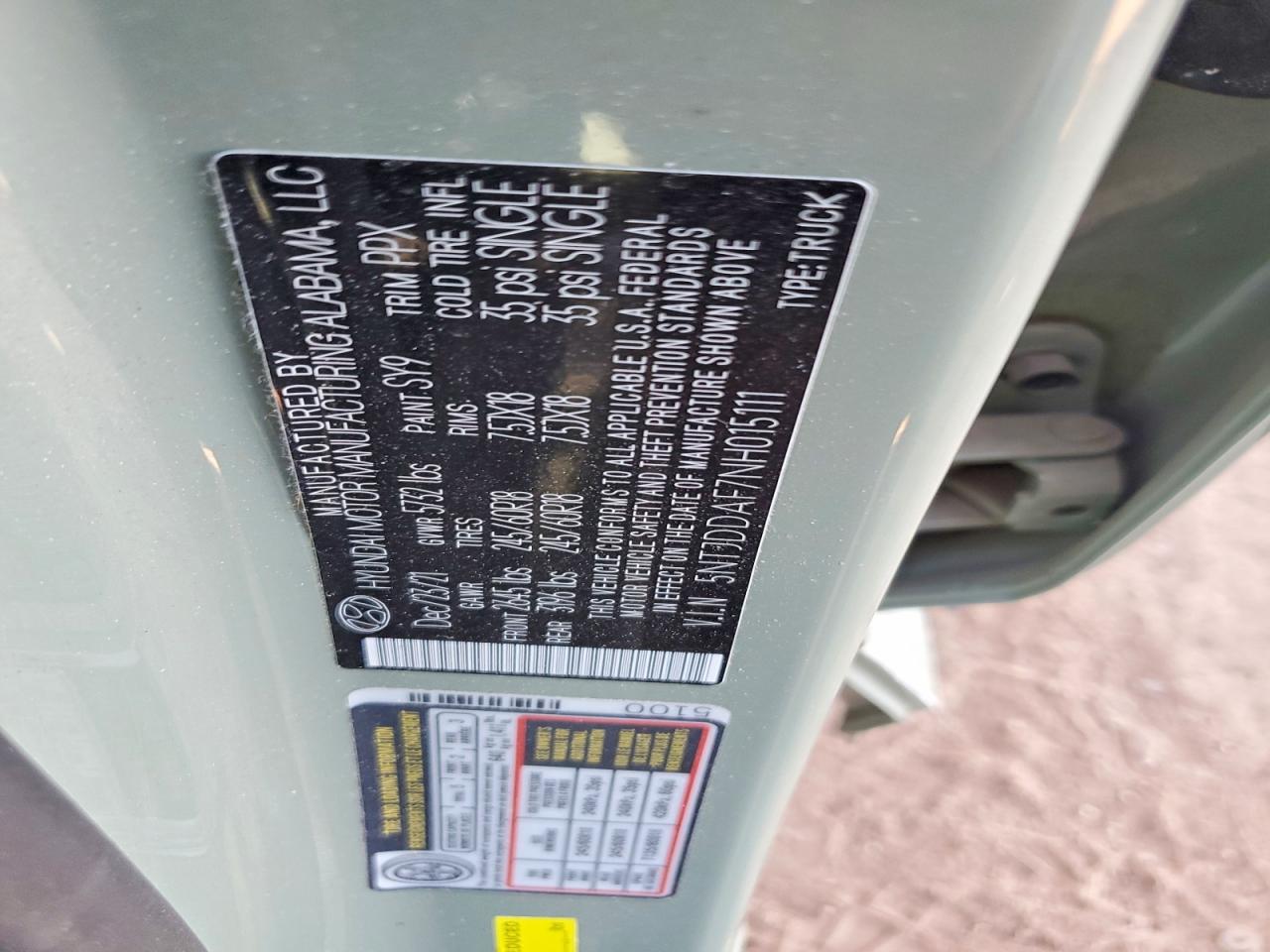 2022 HYUNDAI SANTA CRUZ SEL PREMIUM photo 34
