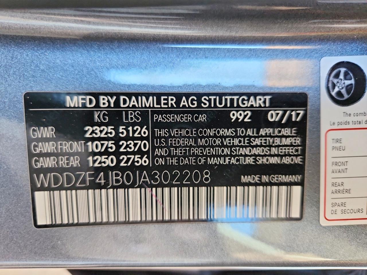 2018 MERCEDES-BENZ E 300 photo 12