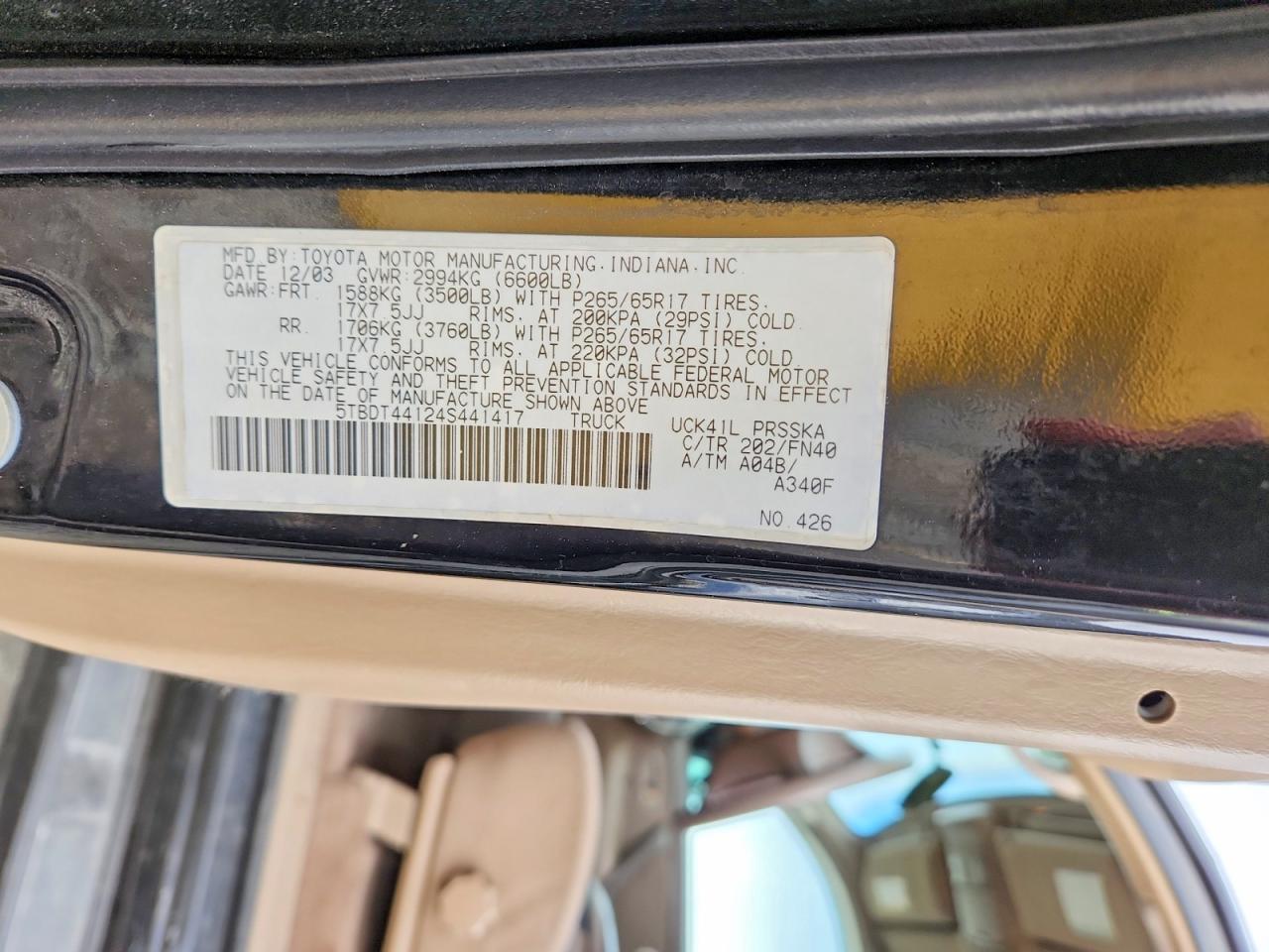 2004 TOYOTA TUNDRA DOUBLE CAB SR5 photo 23
