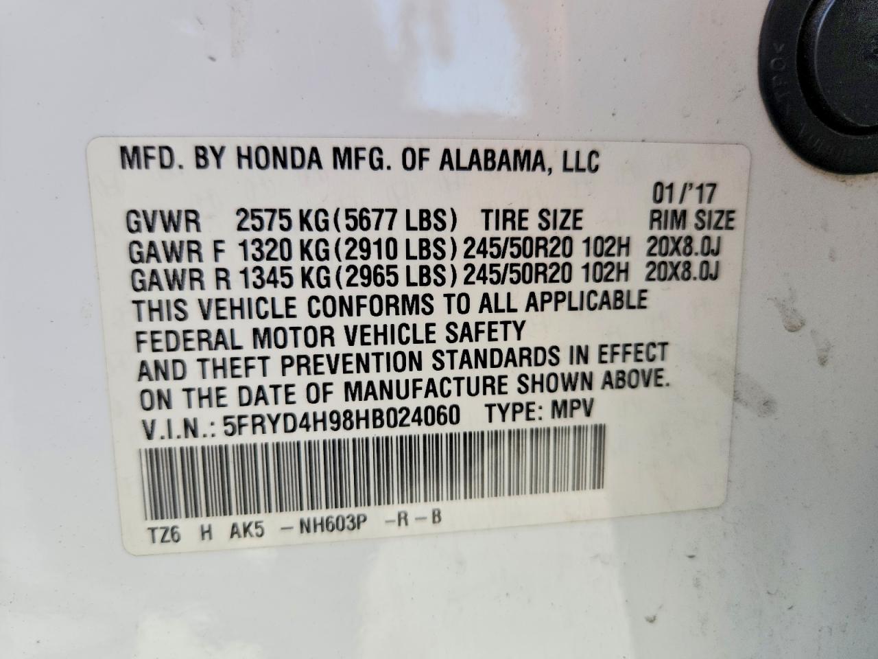 2017 ACURA MDX ADVANCE photo 25