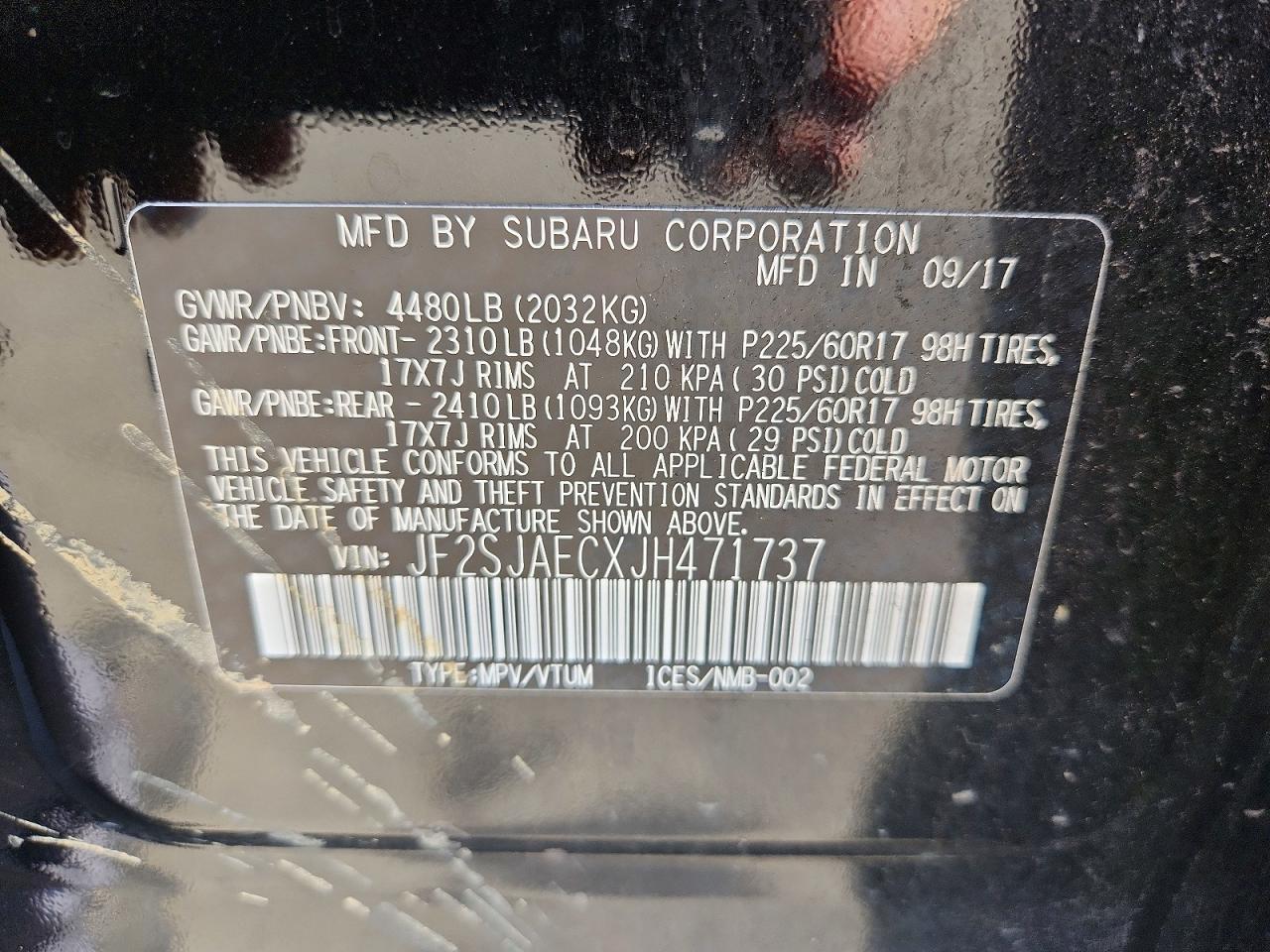 2018 SUBARU FORESTER 2.5I PREMIUM photo 13