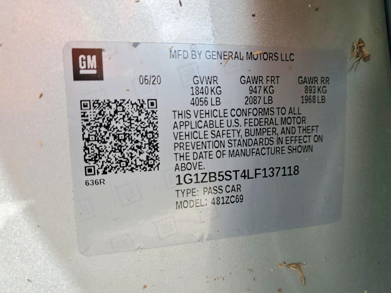 2020 CHEVROLET MALIBU LS photo 25