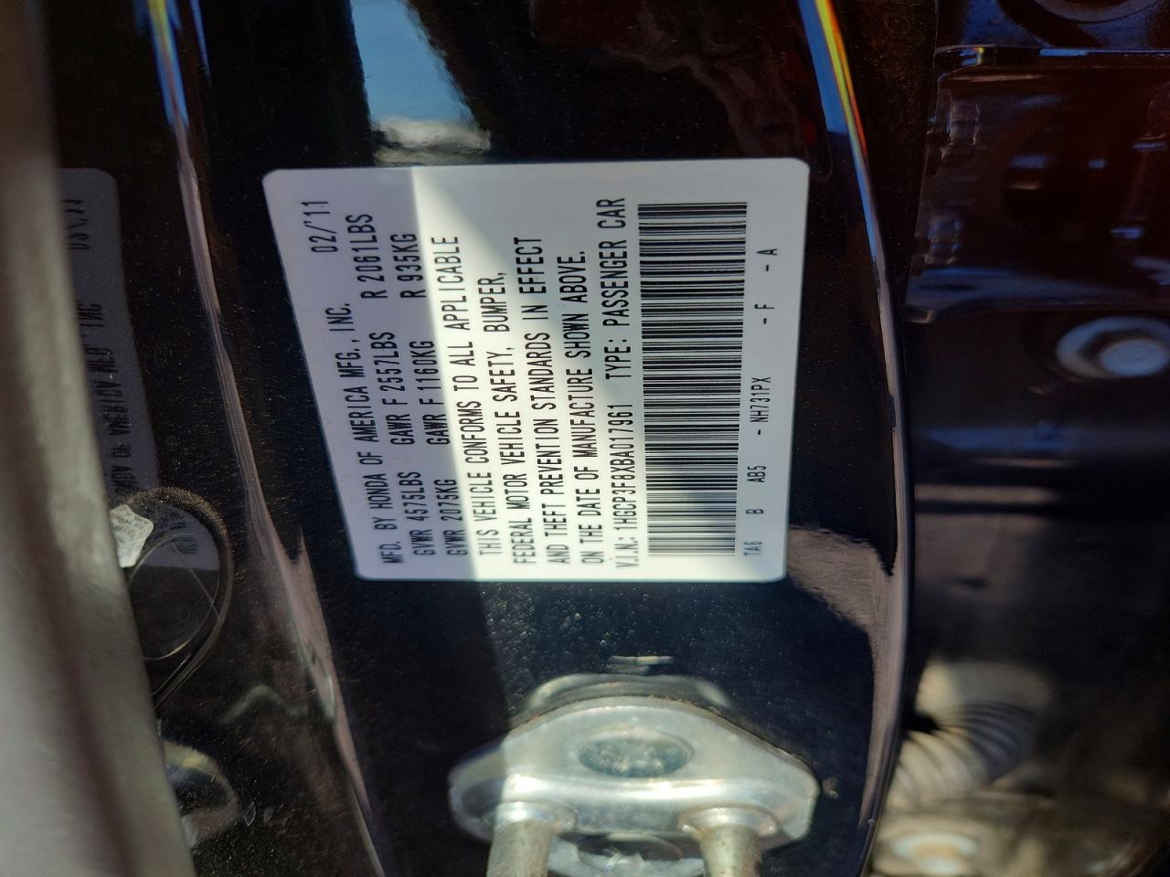 2011 HONDA ACCORD EXL photo 34