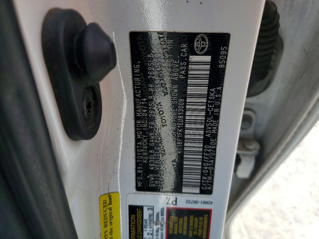 2014 TOYOTA CAMRY SE photo 23