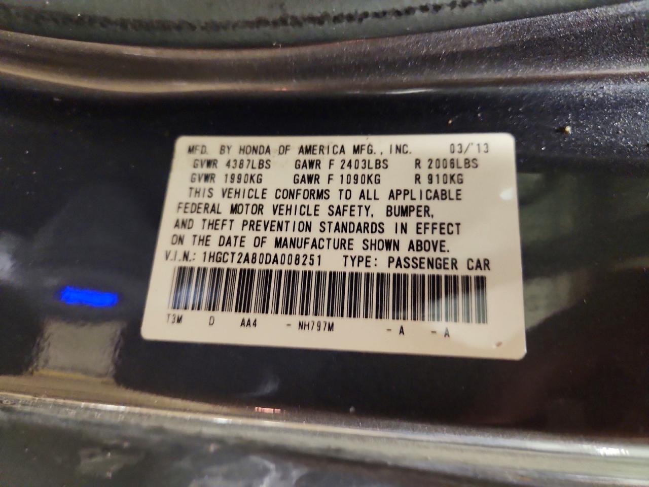2013 HONDA ACCORD EXL photo 25