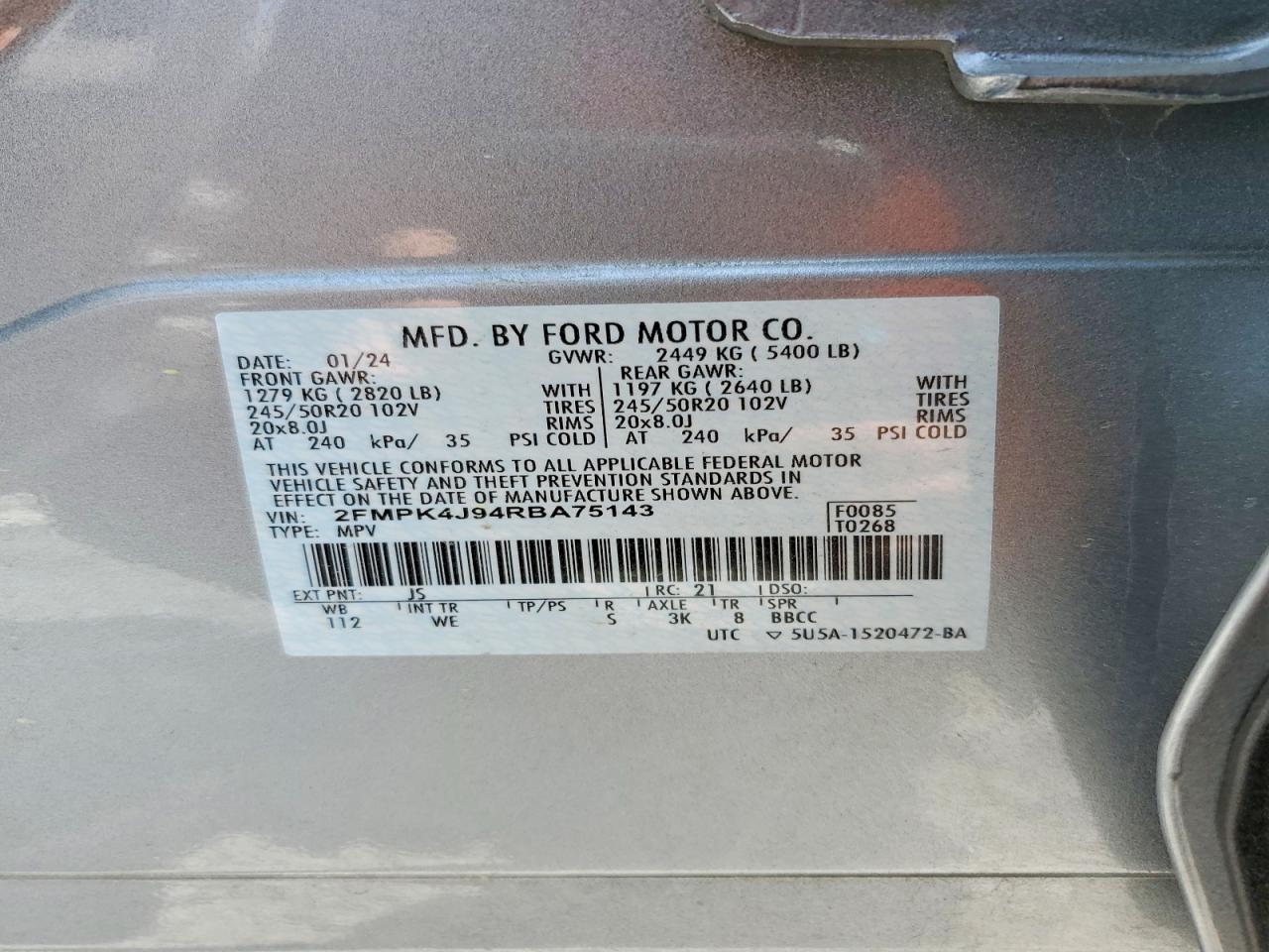 2024 FORD EDGE SEL photo 23