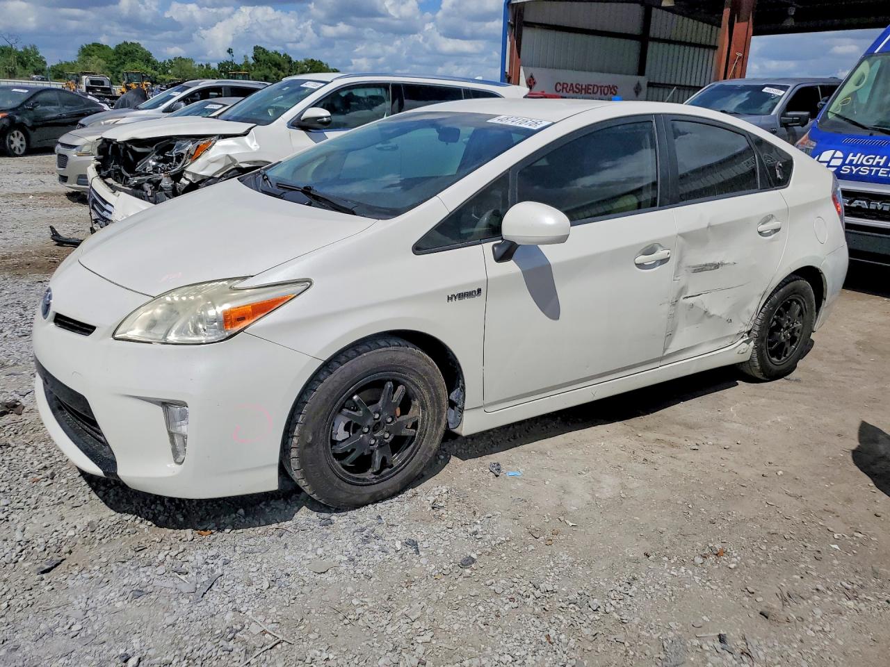 2012 TOYOTA PRIUS TWO — SIDE damage — photo 1